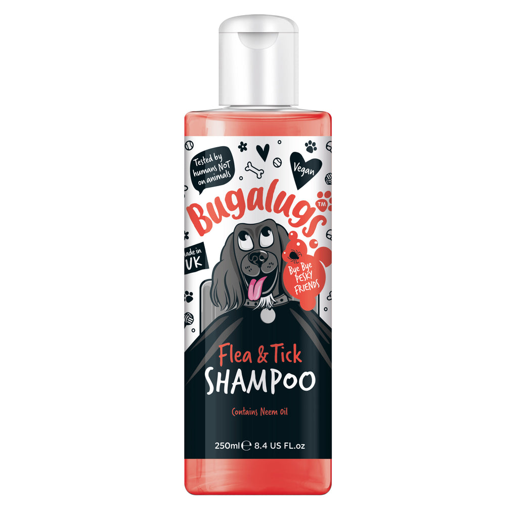 Bugalugs Tick and Flea Dog Shampoo 250ml bottle