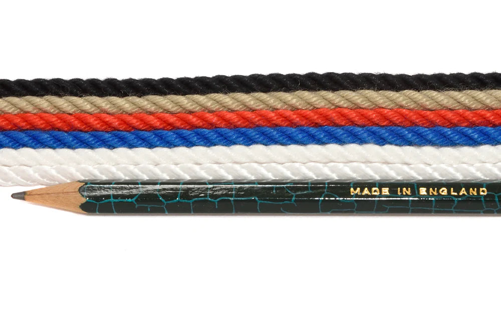 KJK 4mm rope slip collar with leather stop handmade in Devon UK
