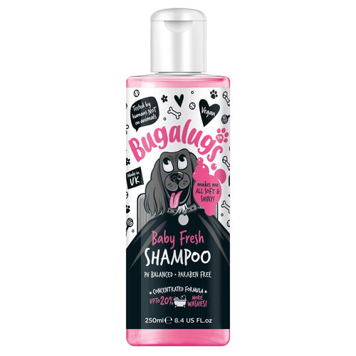 Bugalugs Baby Fresh dog shampoo 250ml gentle puppy safe UK made