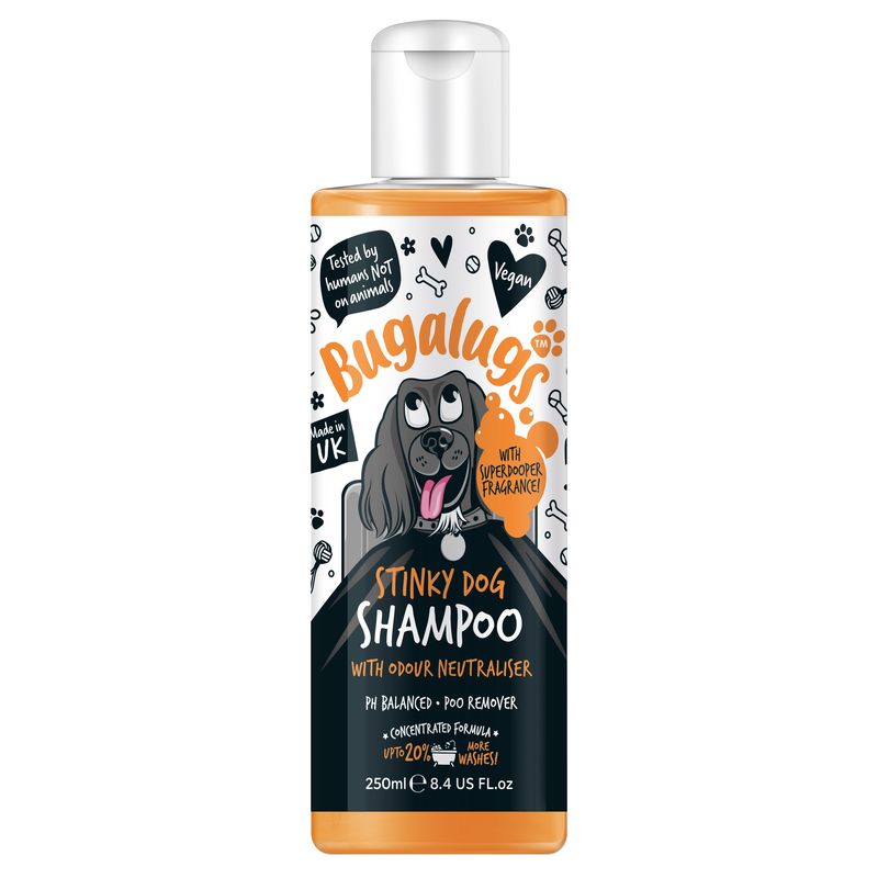 Bugalugs Stinky Dog Shampoo citrus and bergamot odour neutralising formula