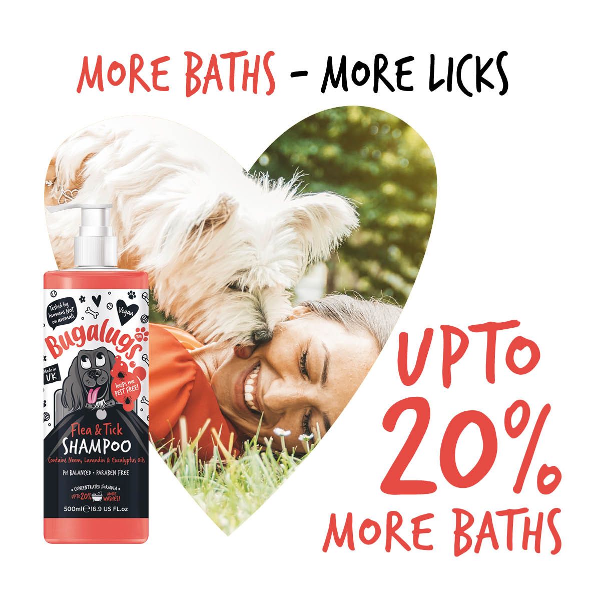 Bugalugs Tick & Flea Dog Shampoo