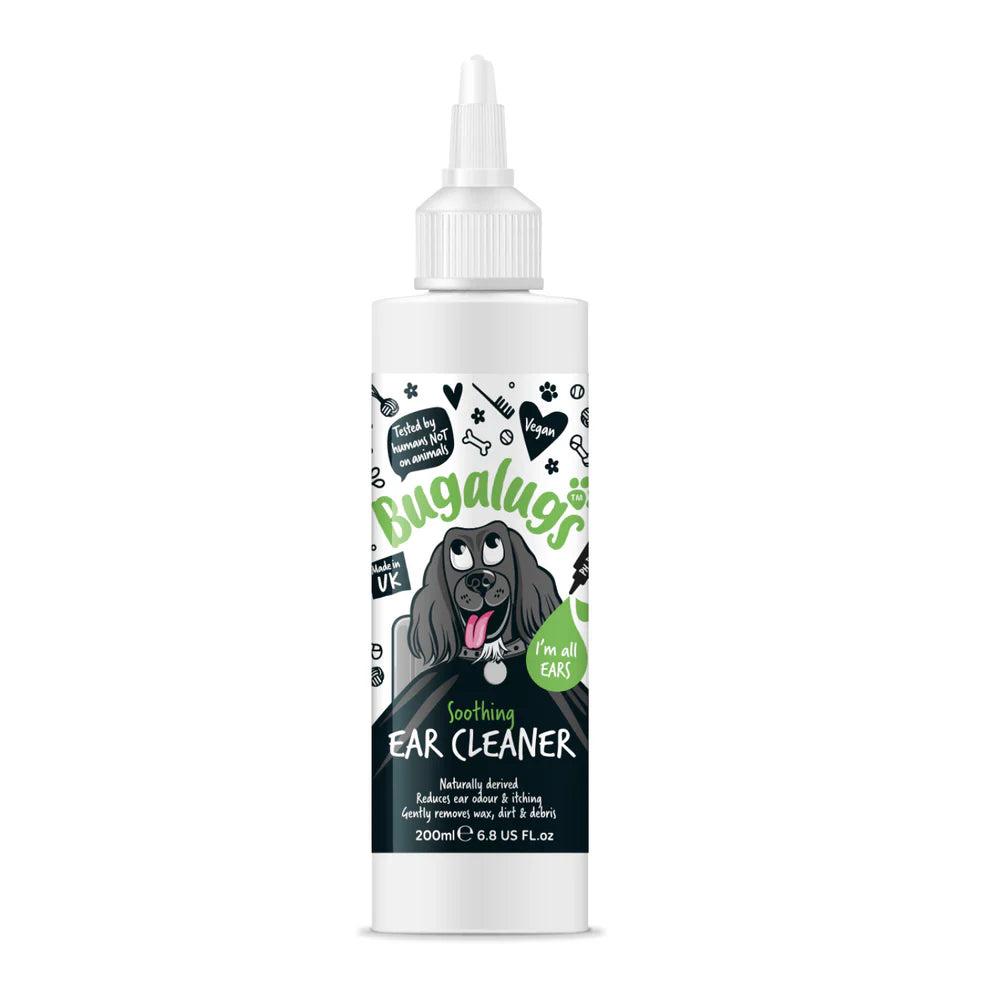 Bugalugs soothing ear cleaner solution for dogs 200ml UK made