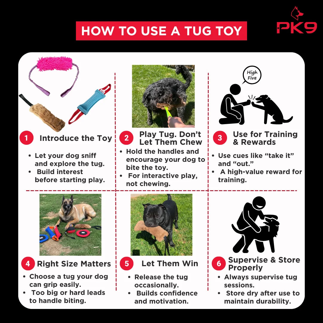 French Linen Dog Tug Toy – Tough Bite Training | PK9 Gear