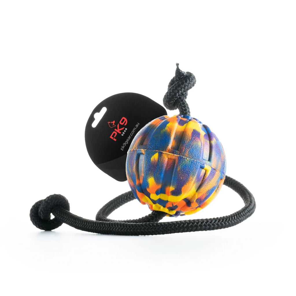 Mardi Gras 7cm Durafoam Ball On String