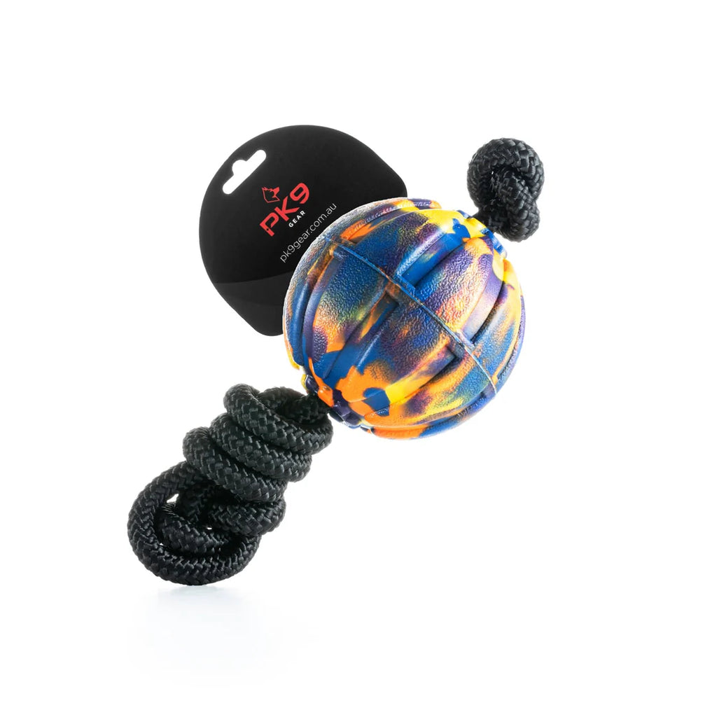 Mardi Gras 7cm Durafoam Ball On String
