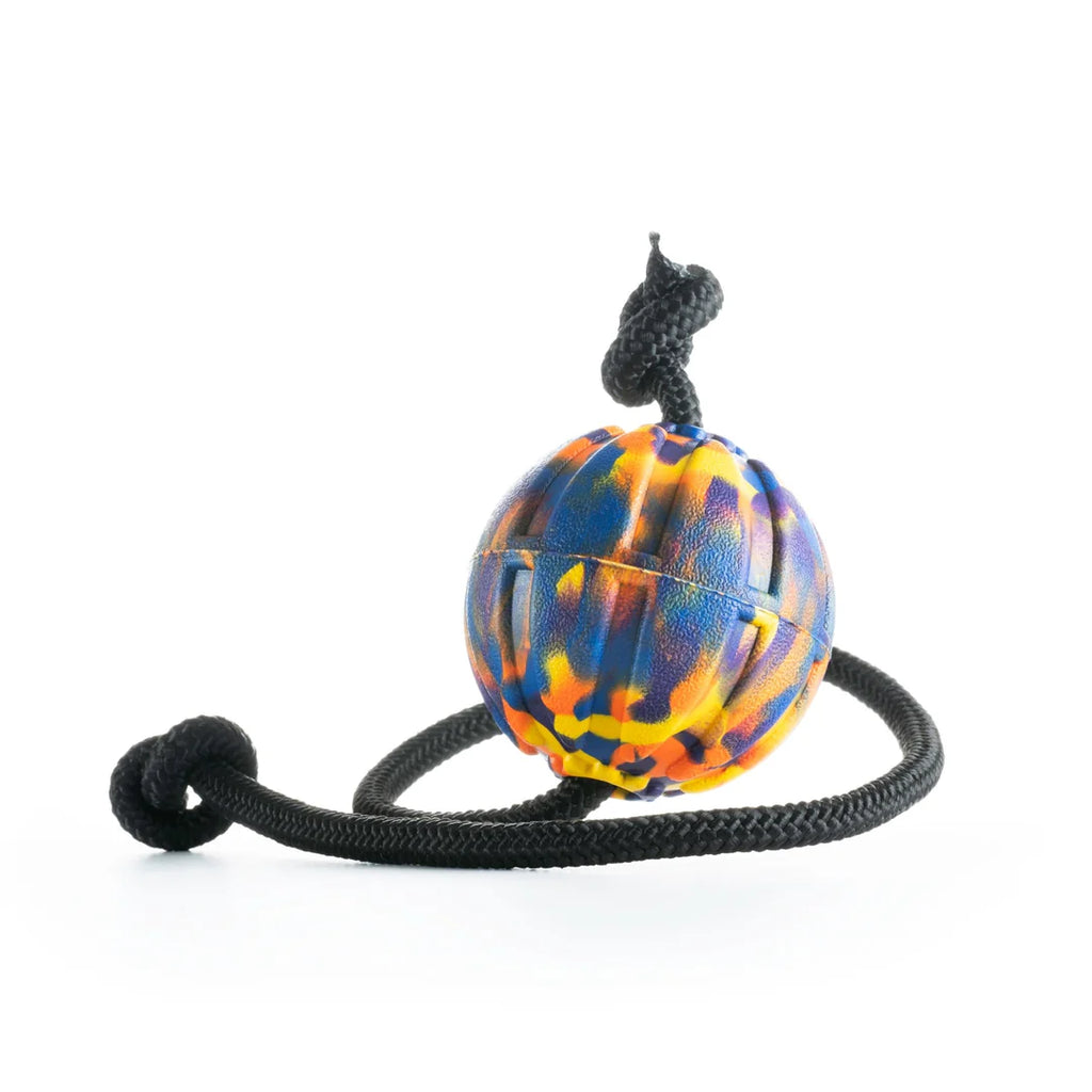 Mardi Gras 7cm Durafoam Ball On String