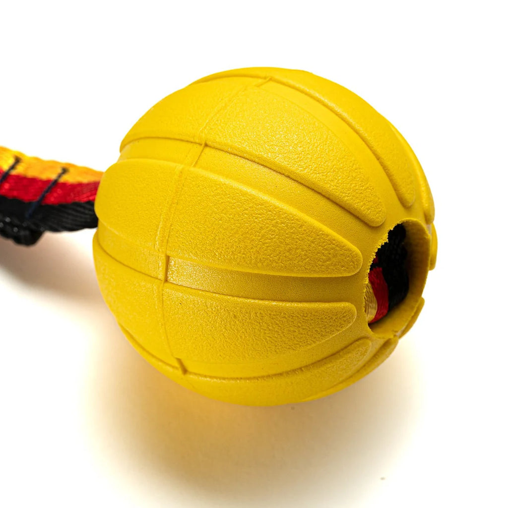 DuraFoam Dog Ball On A Rope – Fetch & Tug Dog Toy