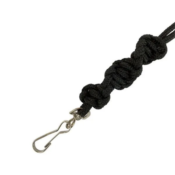 Sporting Saint 4mm twisted whistle lanyard with swivel attachment