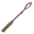 Tug-E-Nuff WondaBunny Bungee real rabbit fur squeaker tug dog toy