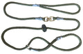 Figure of 8 dog training slip lead in olive colour